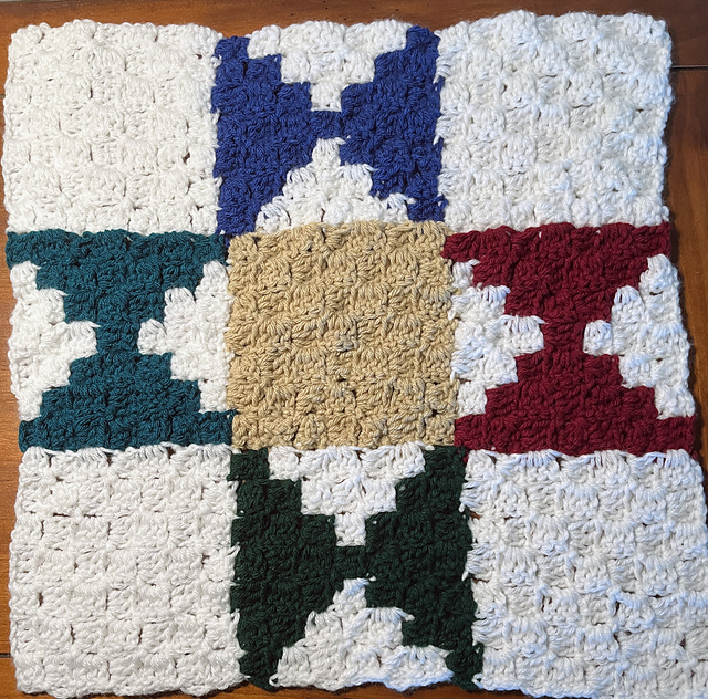 Crochet C2C – Ohio Star Quilt Blocks
