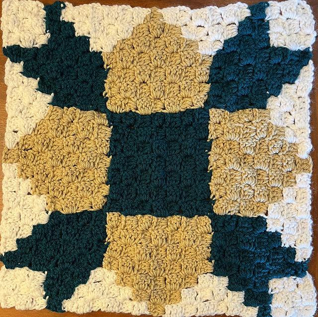 Crochet C2C – Weathervane Quilt Block