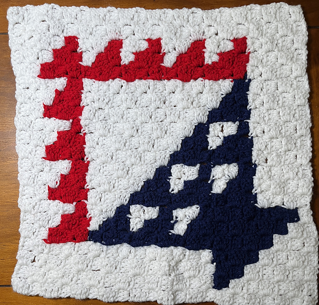 Crochet C2C – Baskets Quilt Blocks
