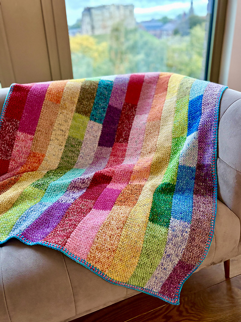 Crocheted Jelly Roll Blanket