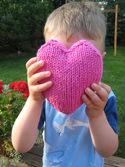 Seamless Heart-Shaped Pillow