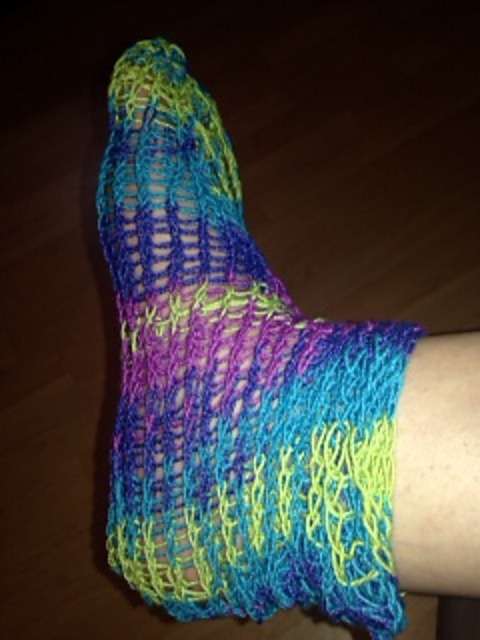 Loom Knit Made to Fit Double Knit Slippers
