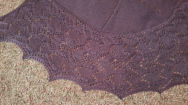 Purple People Eater Shawl
