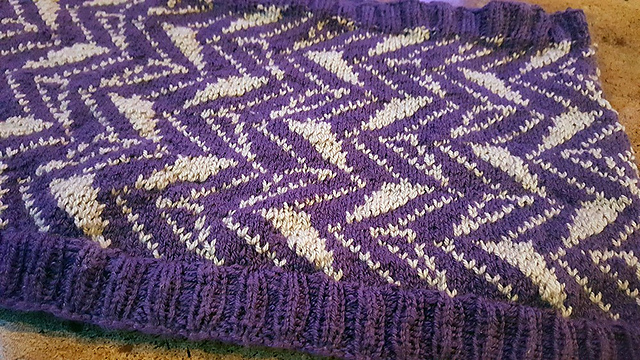 Zig Zag Infinity Scarf