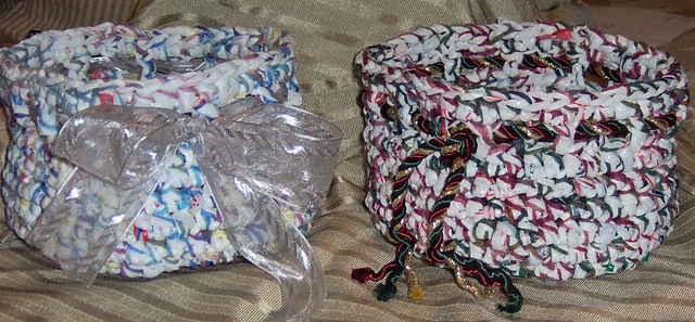 Plarn Baskets