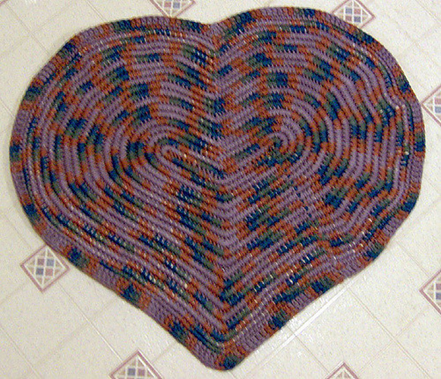 Ravelry: Heart Hearth Rug pattern by Christy McMahon
