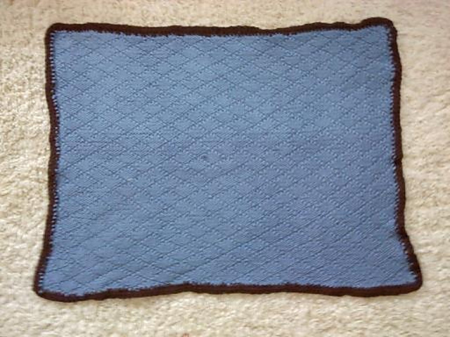 Diamond Brocade Baby Blanket.