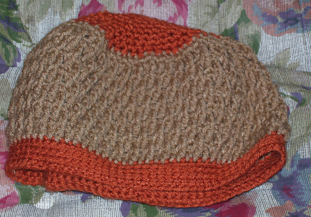 Blue Ripple Stitch Hat