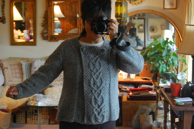 Cabled Swing Jacket