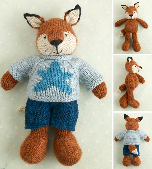 FOXEY Knit Top "Lagger Love" 紺×茶 38 Ravelry: Fox Den pattern by Anna Johanna
