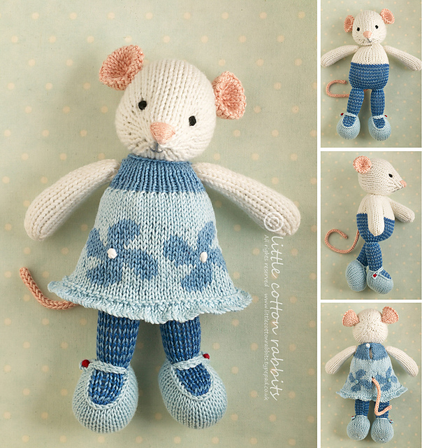 Mouse in a flowered dress