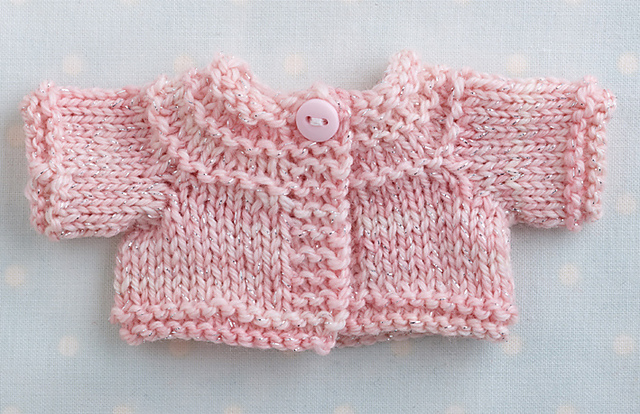 Small yoked cardigan