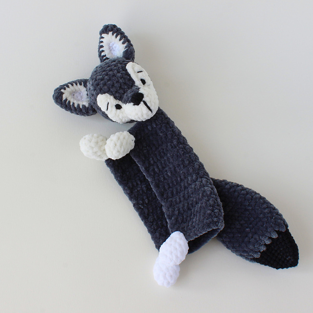 Wolf crochet lovey