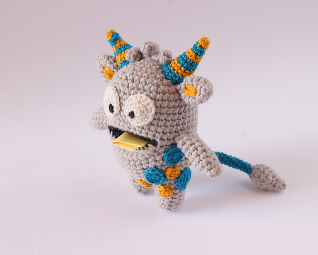 Jojo the Worry Eater Monster crochet pattern by Bunny Moon