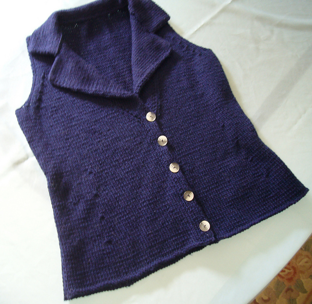 Red vest with lapels