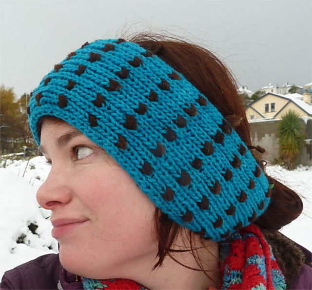 Snow day thrummed headband