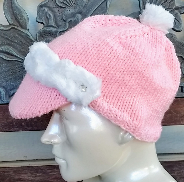 Snow Bunny Brimmie Knitted Hat