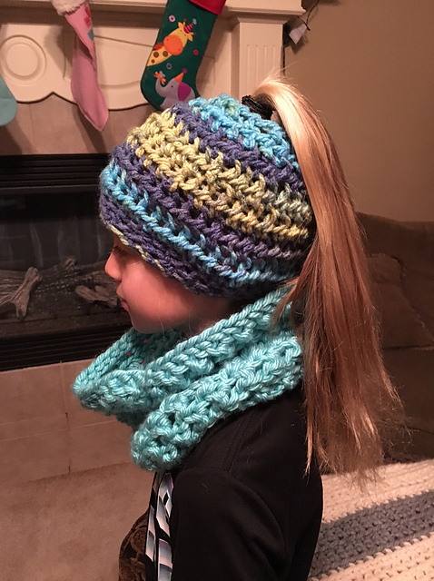 Ponytail Hat for Girls