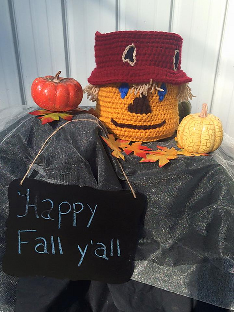 Sew-less Scarecrow Basket