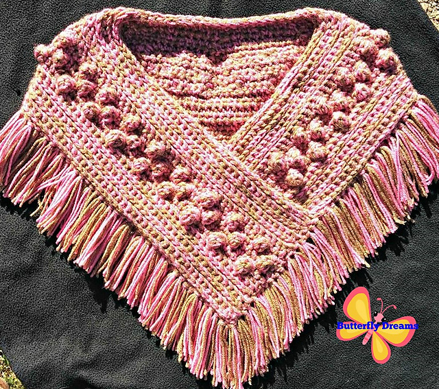 Bobbled Warmth Ponchette Women's Sizes