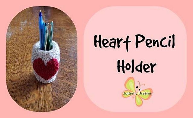 Heart Pencil Holder