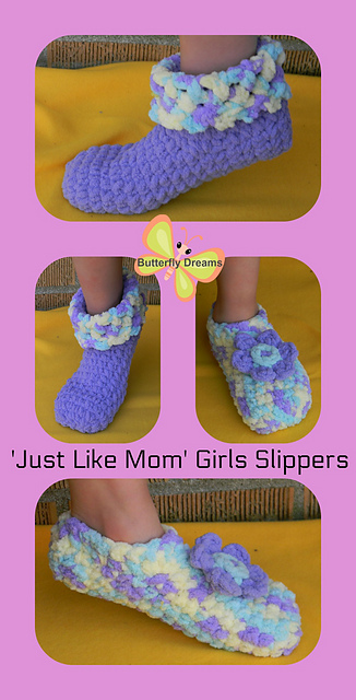 Just Like Mom Girls Slippers