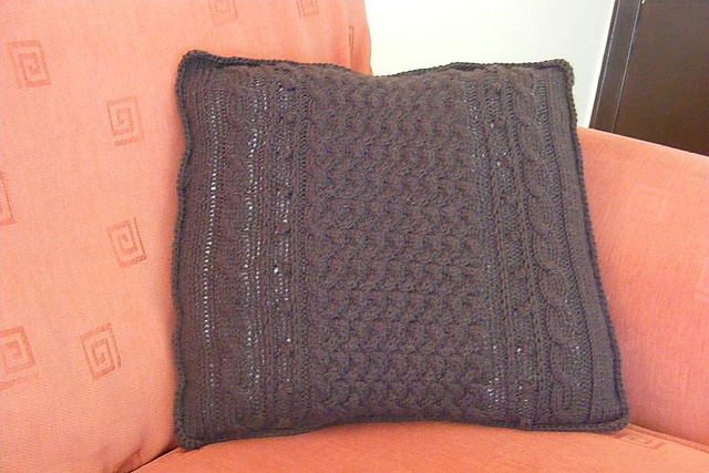 Aran Lattice Cushion Cover