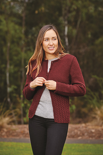 PT 8504 - Lace Feature Cardigan