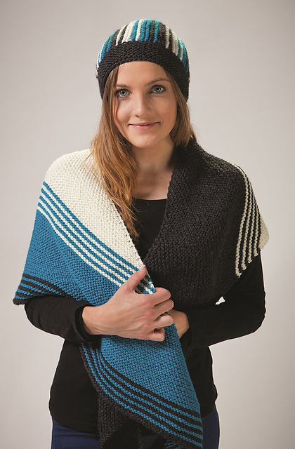 PT 8515 - Garter Beanie & Shawl
