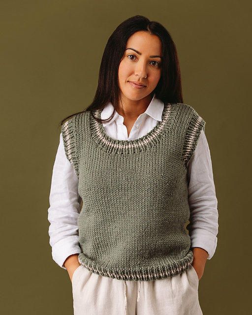 Ravelry: PT 8699 The Emma Vest pattern by Bendigo Woollen Mills