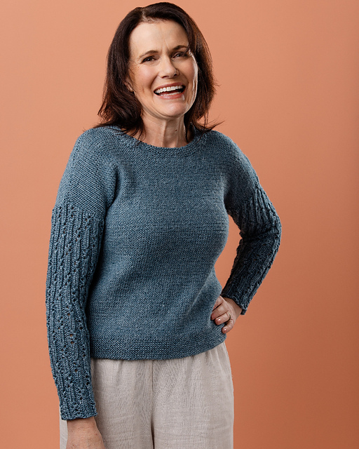 PT 8719 The Lucia Lace Sleeve Jumper