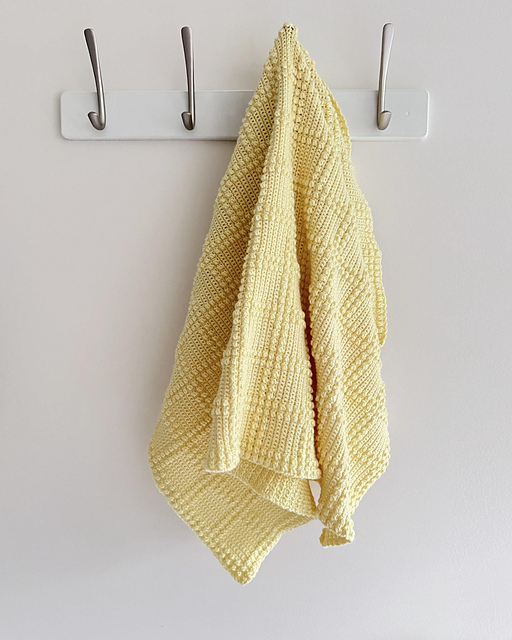 PT 8720 Berry Square Baby Blanket