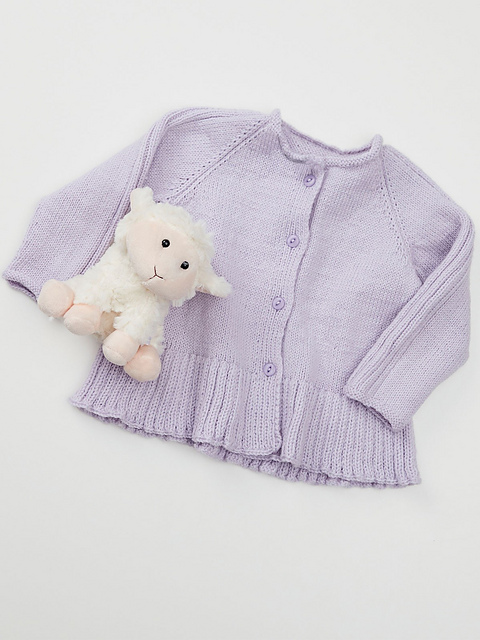 PT 8601 Toddlers' Top Down Ruffle Cardigan