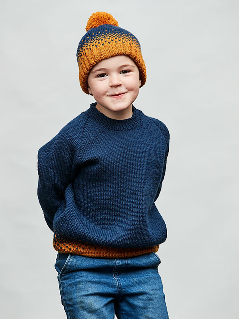 PT 8607 Kids' Colourwork Jumper & Beanie