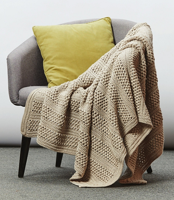 PT 8656 Puff Stitch Throw