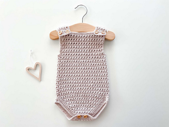 Baby Romper with Twisted DC details