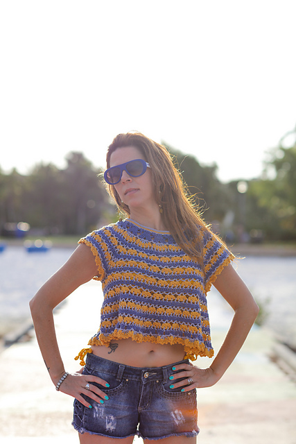 Mustard Cropped Top