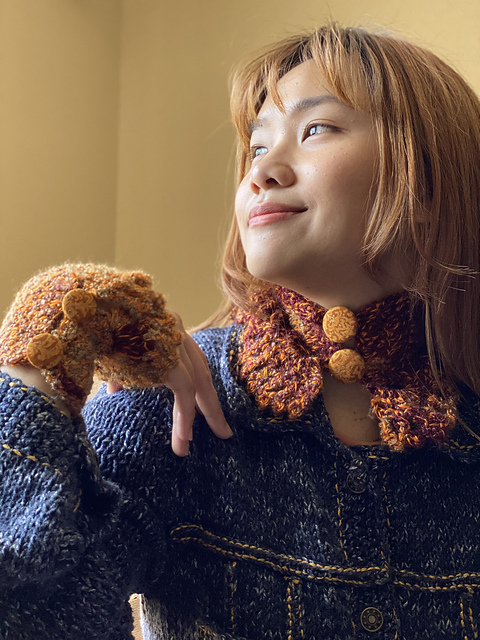 Copper neck and wrist warmers