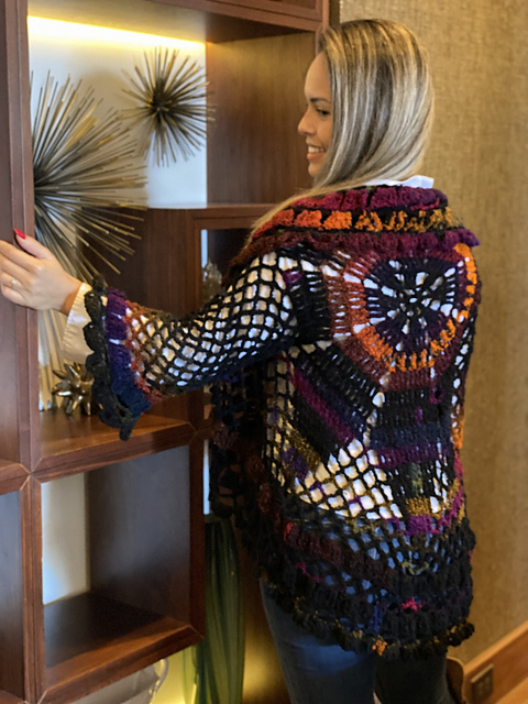Mandala star round coat