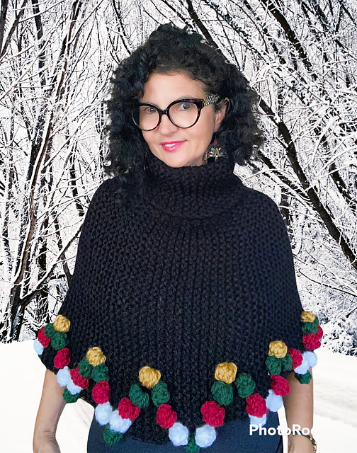 Christmas tree capelet