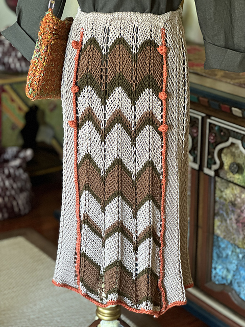 Chevron skirt