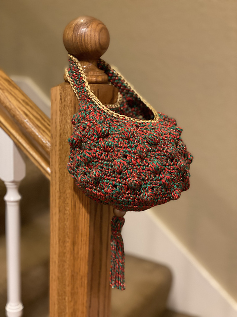 Christmas stair basket