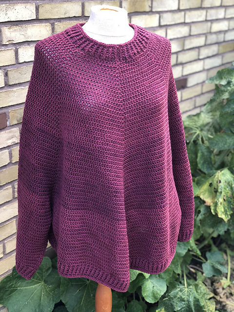 Nicoline Poncho-sweater