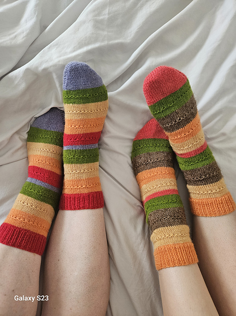 Rainbow Scrappy Socks