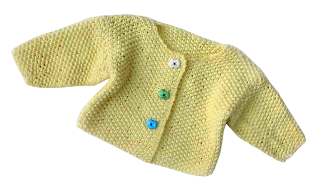 Seed Stitch Baby Cardigan