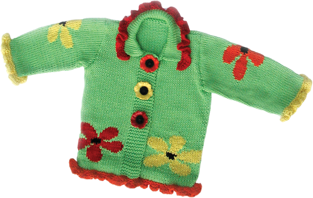 Fun Flowers Cardigan #708