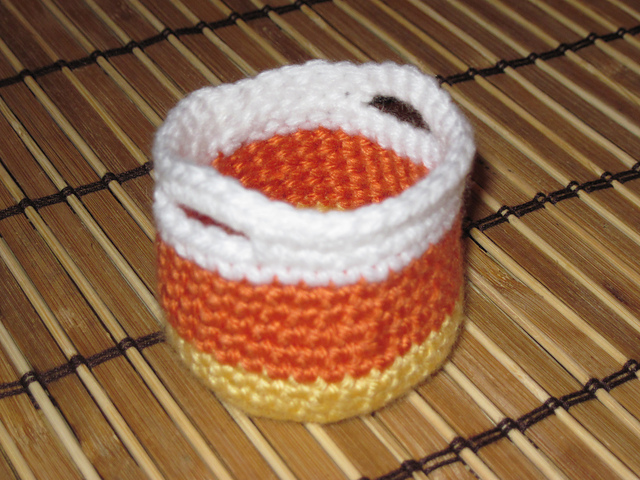 Mini Candy Corn Halloween Basket