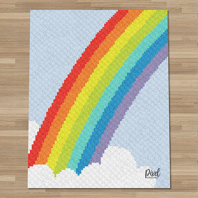 C2C Rainbow Blanket
