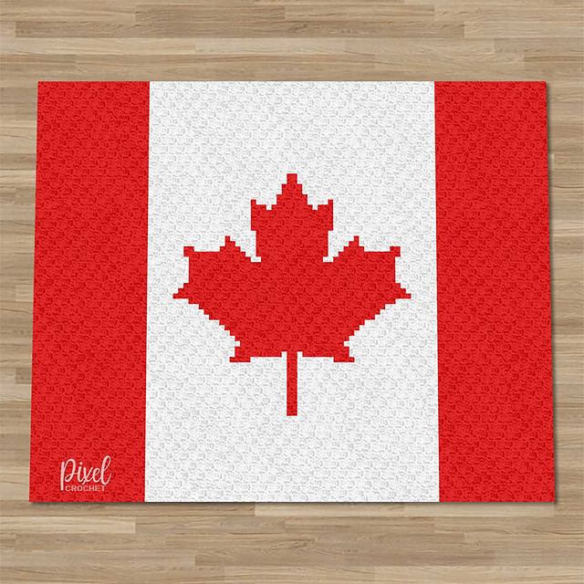 C2C Canada Flag Blanket