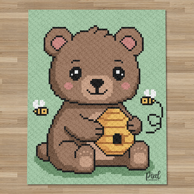 C2C Honey Bear Blanket